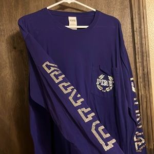 Purple PINK sequin long sleeve tee